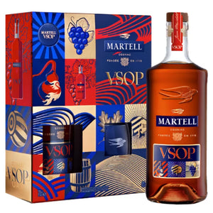 Martell VSOP Cognac With 2 x Branded Glasses Gift Set 40%