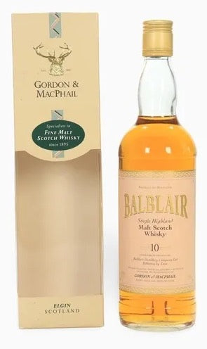 Balblair 10yo Gordon & MacPhail Distillery Labels Highland Single Malt Scotch Whisky 40%