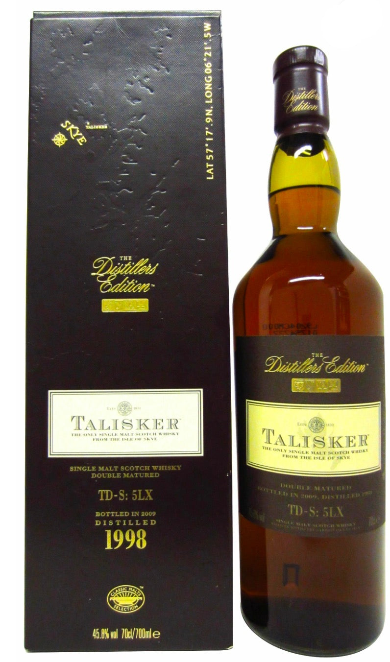 Talisker Distiller’s Edition 1998 ( Bottled 2009 ) Double Matured Single Malt Scotch Whisky 45.8%