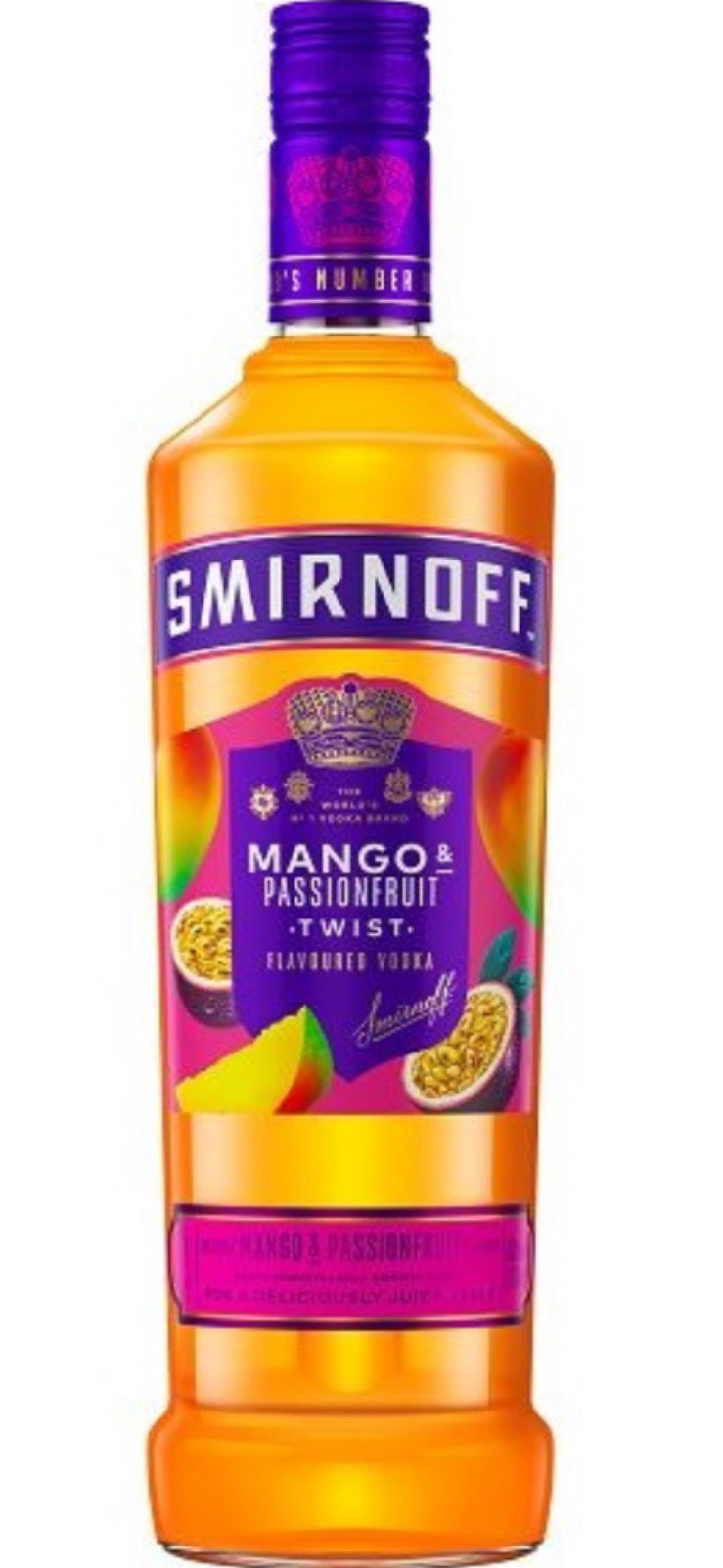 Smirnoff Mango & Passionfruit Twist Flavoured Vodka 37.5% - Price Marked Bottles