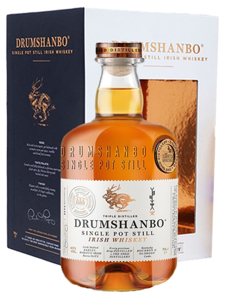 Drumshanbo Single Pot Still Triple Distilled Irish Whiskey 43%