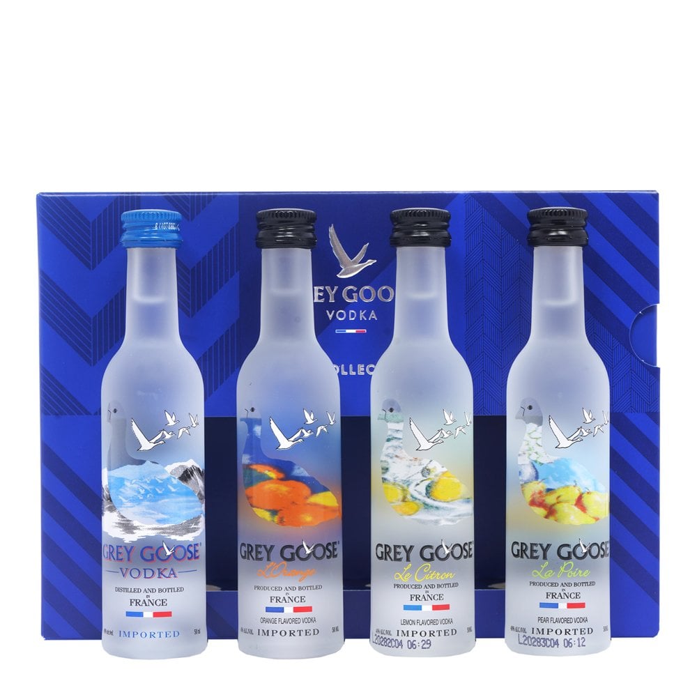 Grey Goose Vodka - La Collection - ( 4 x 5cl ) Miniature Gift Set 40%