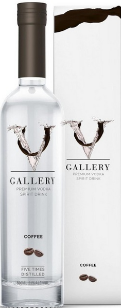 V Gallery Premium Coffee Flavoured Vodka Spirit Drink 21%