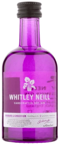 Whitley Neill Rhubarb and Ginger Gin Miniature 43%